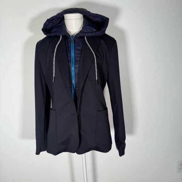 Desigual Jackets & Blazers - Desigual Womens Blazer with Detachable Puffer Dickie, Navy Blue 44